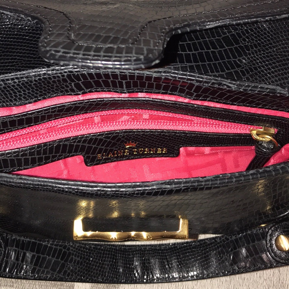 Elaine Turner Python Bag - image 4